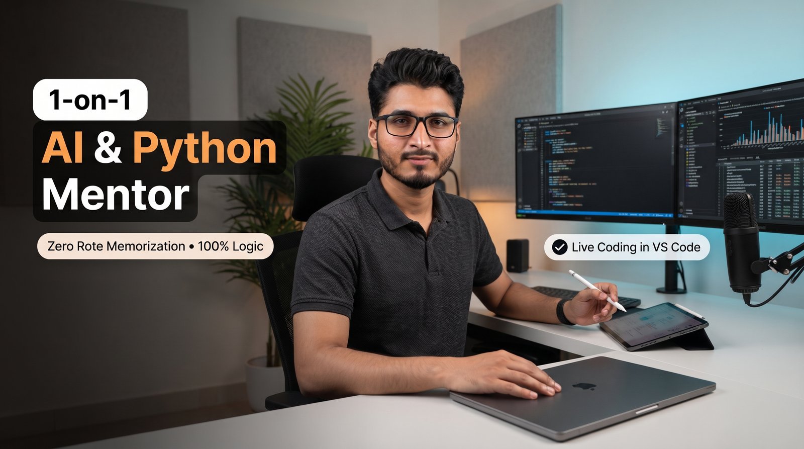 Murtaza Ali Khan - 1-on-1 AI and Python Mentor